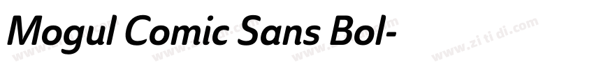 Mogul Comic Sans Bol字体转换